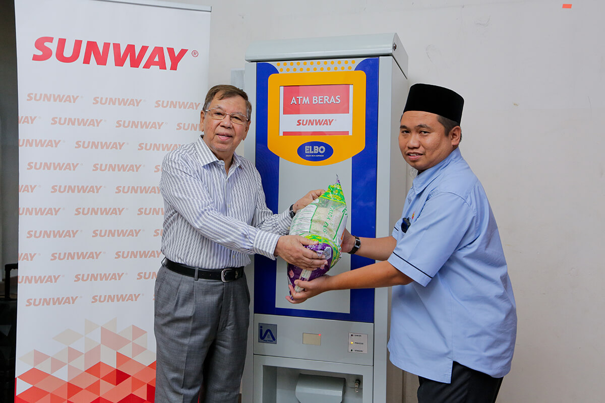 Sunway Group becomes first Malaysian corporation to install 'ATM Beras' to aid the needy