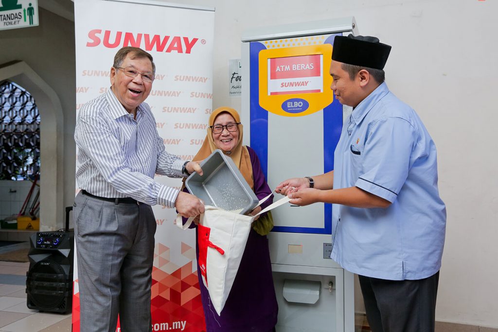 Sunway Group becomes first Malaysian corporation to install 'ATM Beras' to aid the needy