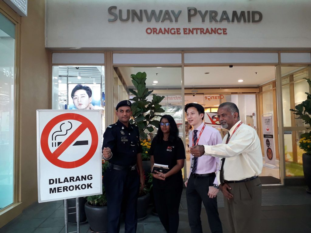 What is Sunway doing to become a smoke-free city?
