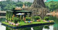 Sunway Lagoon’s Pinky gets an Upcycled Floating Island as her Home!