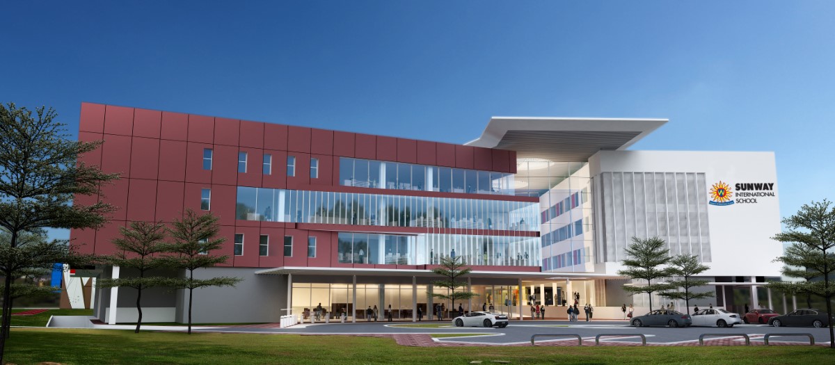 Façade of the new Sunway International School campus building