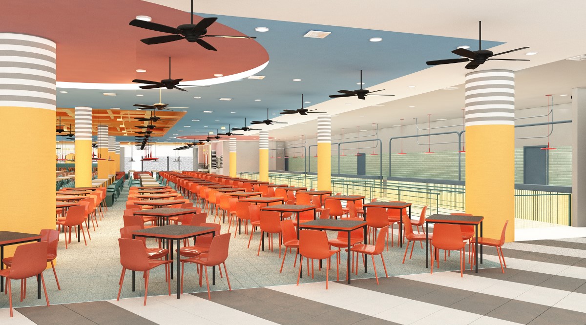 The new cafeteria for Sunway International School