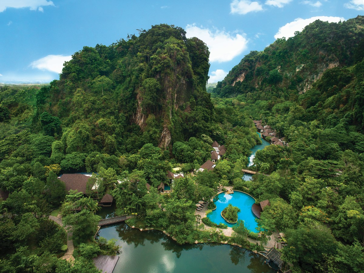 A wide shot of The Banjaran Hotsrpings Retreat