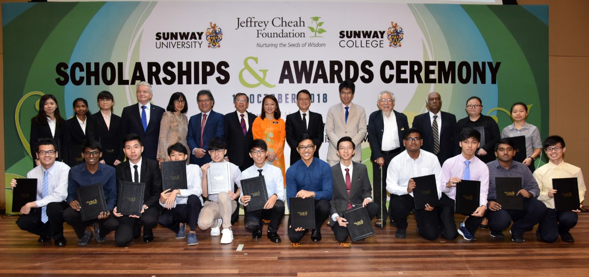 Group photo during at the JCF Scholarships & Awards Ceremony 2018
