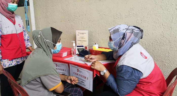 A collage of basic health screening conducted for underserved communities under the purview of the National Kidney Foundation of Malaysia (NKF).