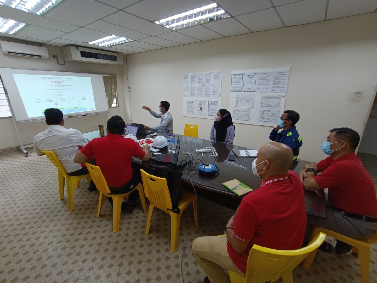A ‘plan-do-check-act' (PDCA) meeting with the OHS management system.