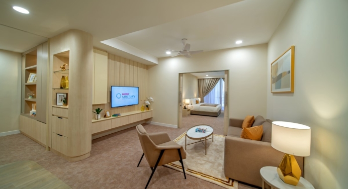 A view of Sunway Sanctuary’s deluxe room.