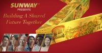 A key visual for Sunway’s year-end campaign – featuring five different spokespersons whose lives were positively impacted by Sunway, and also a golden star that symoblises Sunway’s 50th anniversary
