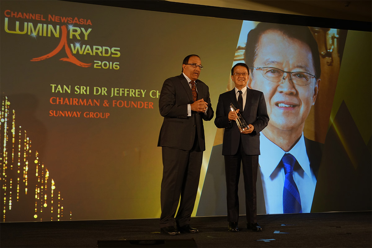 2016-Awarded with the Channel NewsAsia Lifetime Achievement Luminary Award 2016