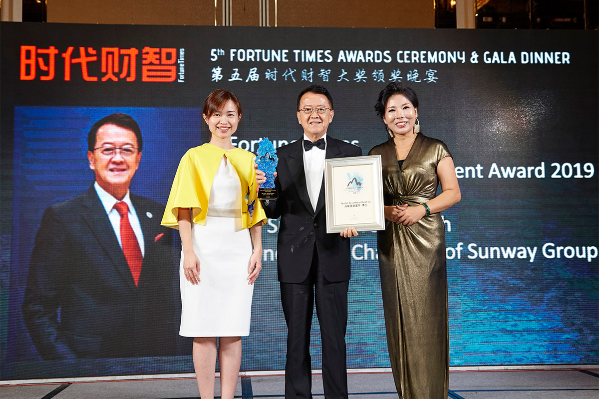 2019-Awarded Lifetime Achievement Award at the 5th Fortune Times Awards Ceremony and Gala Dinner