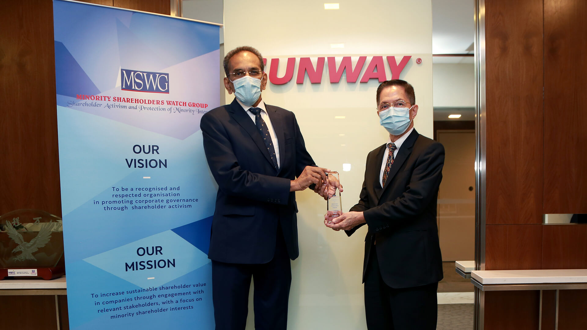 Sunway Wins Two Awards at MSWG-ASEAN Corporate Governance Awards 2019