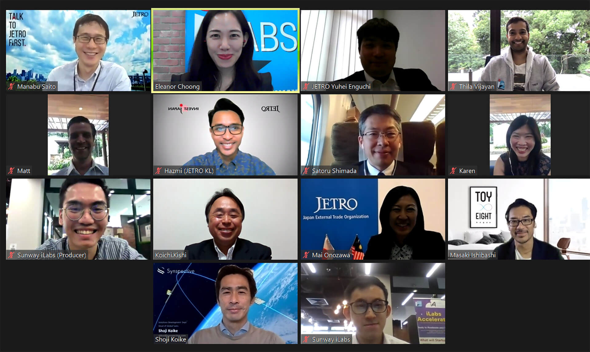 The “Innovation Discovery with Japan” virtual pitching session by Sunway iLabs in collaboration with JETRO Kuala Lumpur
