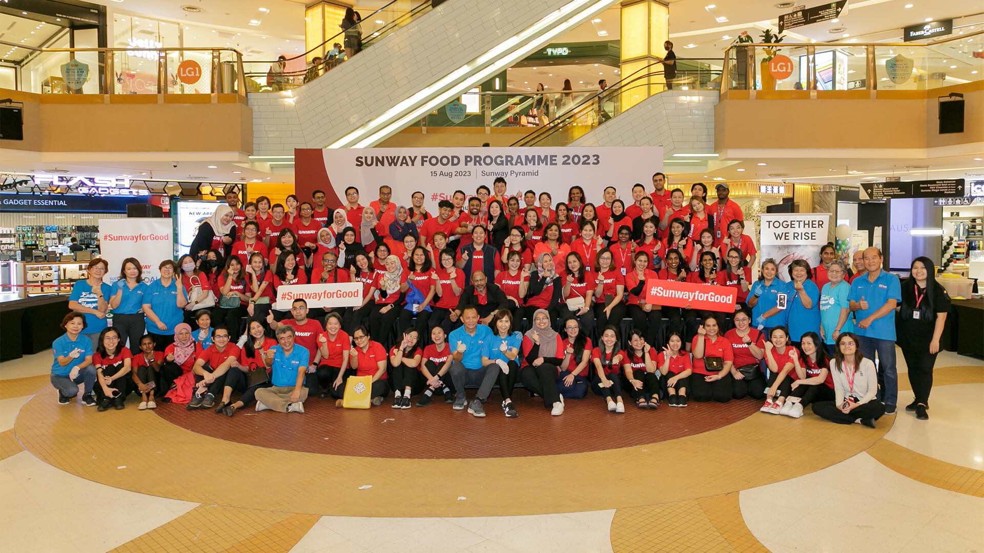 The meal packing event is part of Sunway’s Meal Pack-a-thon series which began in 2014 in partnership with international hunger relief agency Rise Against Hunger.